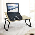 26" Foldable Laptop Desk Pella Oak Wood by DailySale