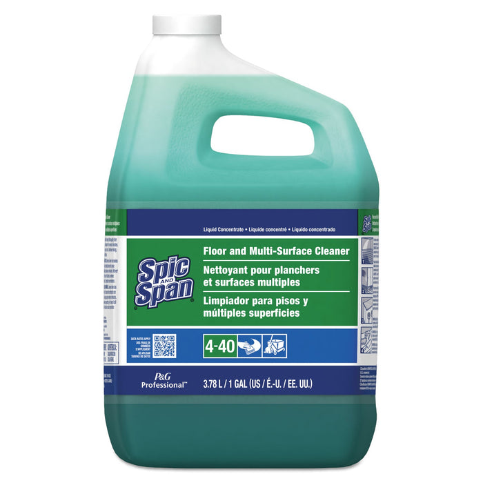 Spic and Span Liquid Floor Cleaner, 1 gal Bottle, 3/Carton