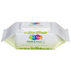 Wet-Nap Hands and Face Cleansing Wipes, 7 x 6, White, Fragrance-Free, 110/Pack
