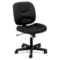 HON VL210 Low-Back Task Chair, Supports Up to 250 lb, 17" to 20.5" Seat Height, Black