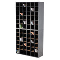 Safco Wood Mail Sorter with Adjustable Dividers, Stackable, 36 Compartments, 33.75 x 12 x 32.75, Black