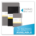 TOPS Idea Collective Journal, Hardcover with Elastic Closure, 1 Subject, Wide/Legal Rule, Black Cover, 8.25 x 5, 120 Sheets