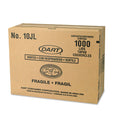 Dart Vented Plastic Hot Cup Lids, 10 oz Cups, White, 1,000/Carton