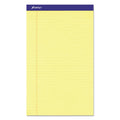 Ampad Perforated Writing Pads, Wide/Legal Rule, 50 Canary-Yellow 8.5 x 14 Sheets, Dozen