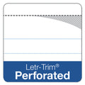 TOPS Docket Ruled Perforated Pads, Narrow Rule, 50 White 5 x 8 Sheets, 6/Pack