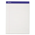 Ampad Perforated Writing Pads, Wide/Legal Rule, 50 White 8.5 x 11.75 Sheets, Dozen