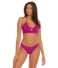 Becca Color Code Hipster Bikini Bottoms - Berry, Size Large by Vanessa Jane