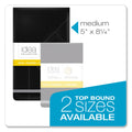 TOPS Idea Collective Journal Pad with Hard Cover, Wide/Legal Rule, Black Cover, 120 Cream 5 x 8.25 Sheets