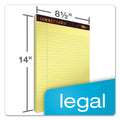 TOPS Docket Gold Ruled Perforated Pads, Wide/Legal Rule, 50 Canary-Yellow 8.5 x 14 Sheets, 12/Pack