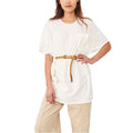 Free People Ivory Take It Easy T-Shirt, Size Medium by Vanessa Jane