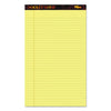TOPS Docket Gold Ruled Perforated Pads, Wide/Legal Rule, 50 Canary-Yellow 8.5 x 14 Sheets, 12/Pack