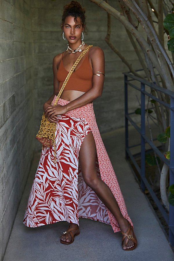 Free People Turning Tide Printed Sarong, Size Large by Vanessa Jane