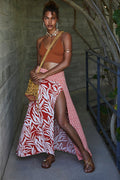 Free People Turning Tide Printed Sarong, Size Large by Vanessa Jane