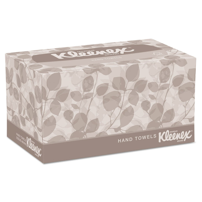 Kleenex Hand Towels, Pop-Up Box, Cloth, 1-Ply, 9 x 10.5, White, 120/Box, 18 Boxes/Carton