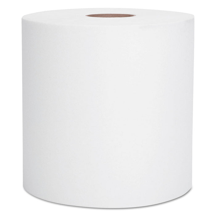 Scott Essential Hard Roll Towels for Business, Absorbency Pockets, 1.5" Core, 8 x 400 ft, White, 12 Rolls/Carton