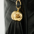 Chanel Vintage Diamond CC Camera Bag Chevron Lambskin Black 3 Series #2615 by Bolt Boutique