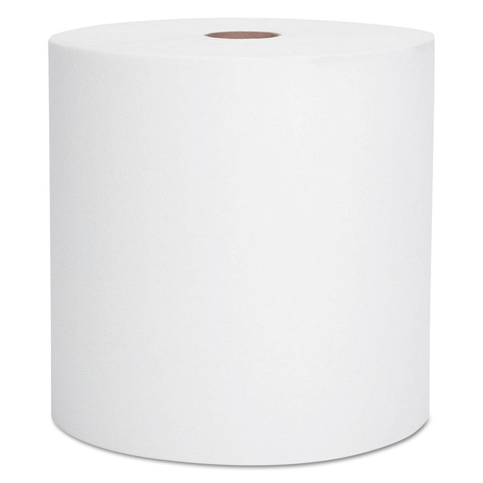 Scott Essential High Capacity Hard Roll Towels for Business, 1.5" Core, 8" x 1,000 ft, Recycled, White, 6/Carton