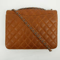 Chanel Matelasse Single Flap 30 Silver Chain Brown Caviar Skin 19 Series #2616 by Bolt Boutique