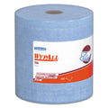 WypAll X90 Cloths, Jumbo Roll, 2-Ply, 11.1 x 13.4, Denim Blue, 450/Roll