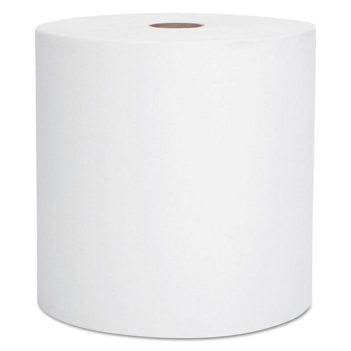 Scott Essential Hard Roll Towels for Business, Absorbency Pockets, 1.5" Core, 8" x 800 ft, White, 12 Rolls/Carton