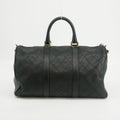 Chanel Calfskin Stitched CC Bicolor 2way Boston Bag Black #2618 by Bolt Boutique