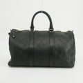 Chanel Calfskin Stitched CC Bicolor 2way Boston Bag Black #2618 by Bolt Boutique