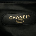 Chanel Calfskin Stitched CC Bicolor 2way Boston Bag Black #2618 by Bolt Boutique