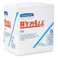 WypAll General Clean X60 Cloths, 1/4 Fold, 12.5 x 13, White, 76/Box, 12 Boxes/Carton
