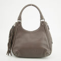 Chanel LAX Grained Leather Tassel Handle Bag Grey 8 Series-#2620 by Bolt Boutique