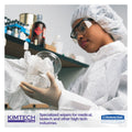 Kimtech W4 Critical Task Wipers, Flat Double Bag, 12 x 12, White, 100/Bag, 5 Bags/Carton