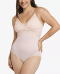 Maidenform Womens Lace Tame Your Tummy Bodysuit in Beige, Size Small by Vanessa Jane