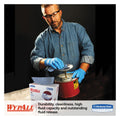 WypAll X90 Cloths, POP-UP Box, 2-Ply, 8.3 x 16.8, Denim Blue, 68/Box, 5 Boxes/Carton