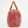 Chanel Caviar Skin Boston Pink Handbag Patent Handles 6 Series #2623 by Bolt Boutique