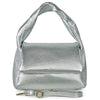 Italian Metallic Full-Grain Leather Top-Handle Bag | Trieste