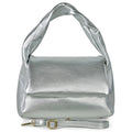Italian Metallic Full-Grain Leather Top-Handle Bag | Trieste by TAKEASY