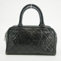 Chanel Caviar Skin Mini Boston Black Handbag 6 Series #2624 by Bolt Boutique