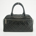 Chanel Caviar Skin Mini Boston Black Handbag 6 Series #2624 by Bolt Boutique