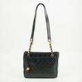 Chanel Matelasse Quilted Black Lambskin Shoulder Bag 2 Series #2625 by Bolt Boutique