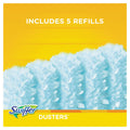 Swiffer Dusters Starter Kit, Dust Lock Fiber, 6" Handle, Blue/Yellow, 6/Carton