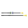Boardwalk Two-Piece Metal Handle with Plastic Jaw Head, 1.5" dia x 59", Black/Yellow