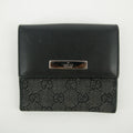 Gucci Black GG Canvas x Leather Card Case #2627 by Bolt Boutique
