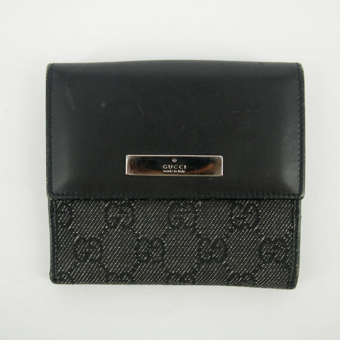 Gucci Black GG Canvas x Leather Card Case #2627 by Bolt Boutique