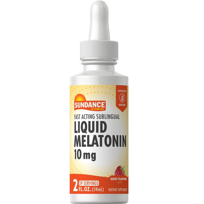 Sundance® Liquid Melatonin – 10 mg Natural Berry Flavor (2 Fl Oz) by Pasteur Pharmacy