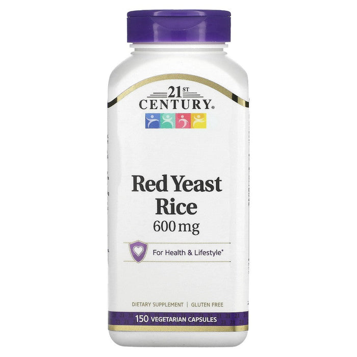21st Century Red Yeast Rice Vegetarian Capsules 150 Ct by Pasteur Pharmacy