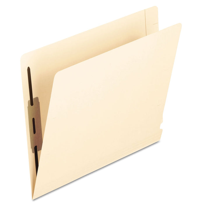 Pendaflex Manila Laminated End Tab Fastener Folders, 2 Fasteners, Letter Size, 14-pt Manila Exterior, 50/Box