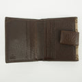 Gucci Brown GG Canvas x Leather Compact Wallet #2628 by Bolt Boutique