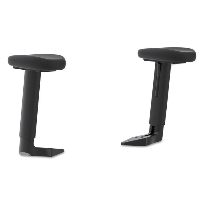 HON ValuTask Height-Adjustable Arm Kit for HON ValuTask Chairs, 4" x 10.25" x 11.88", Black, 2/Set