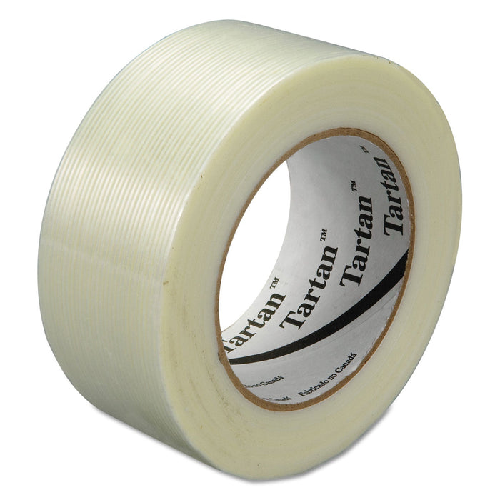 Tartan Filament Tape, 3" Core, 48 mm x 55 m, Clear, 24/Carton