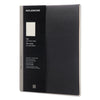 Moleskine Professional Pad, Medium/College Rule, Black Cover, 96 Ivory 8.5 x 11 Sheets