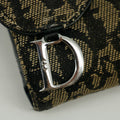 Christian Dior Black Trotter Saddle Canvas x Leather Compact Wallet -SKU #2635 by Bolt Boutique